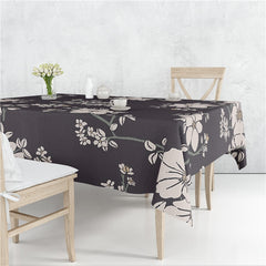 Colourful Branch Flowers Blossom Tablecloth Dustproof Cover Heat Resistant Multiple Sizes