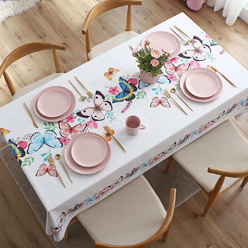 Creative Floral Printed Rectangular Tablecloth Fashion Coffee Tablecloth