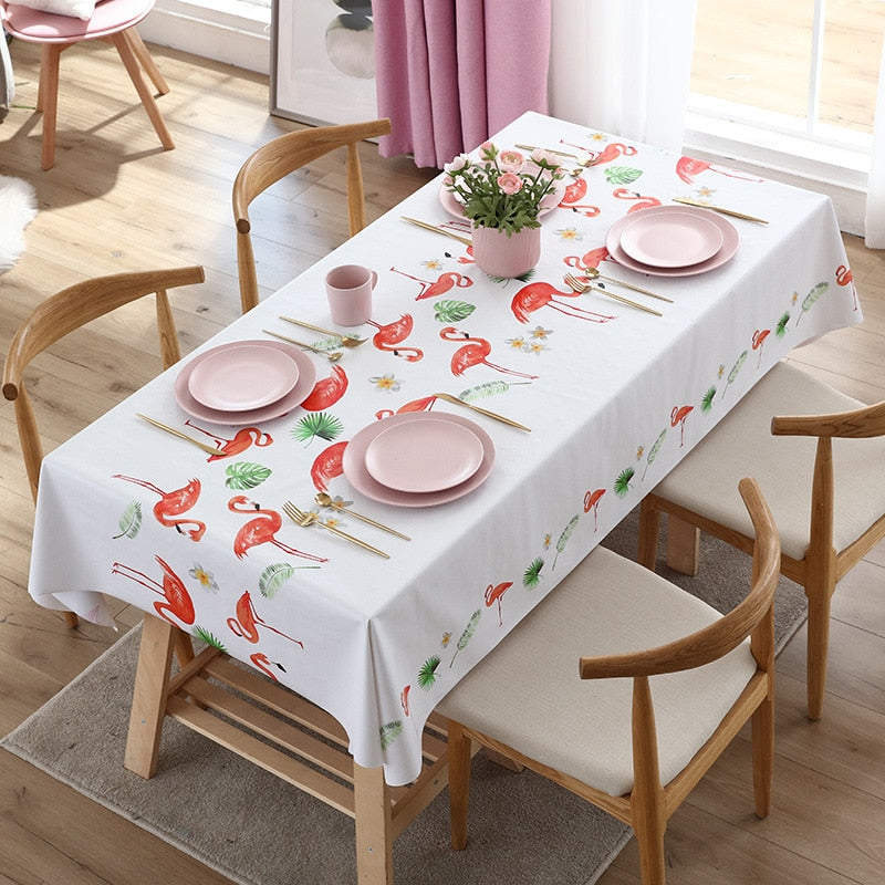 Creative Floral Printed Rectangular Tablecloth Fashion Coffee Tablecloth