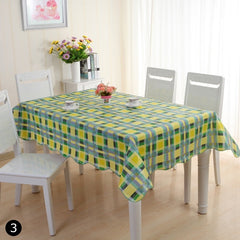 Simple Floral Tablecloth Antifouling Washable Tablecloth Kitchen Holiday Wedding Decoration Rectangular Table Cover Mantel Mesa